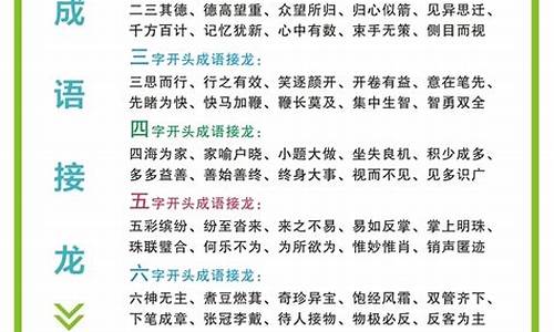 成语接龙篇字开头_成语接龙篇字开头的成语