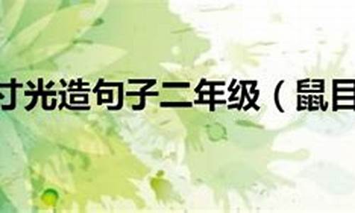 鼠目寸光的造句和意思_鼠目寸光造句小学生怎么写