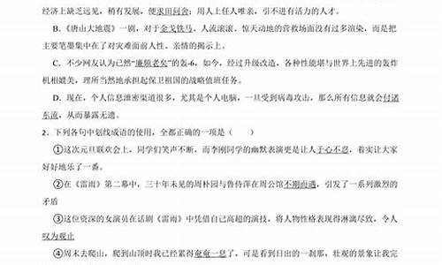 高考成语专题训练及答案解析精讲_高考成语专题训练及答案解析精讲版