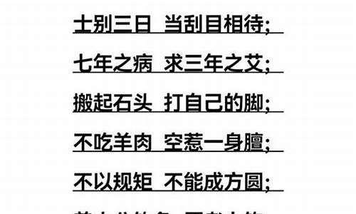 九个字的成语有哪些_10个字的成语有哪些