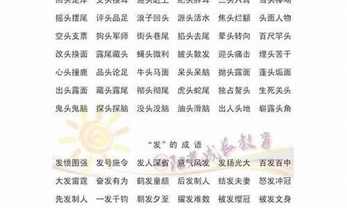 关于外貌的成语大全_关于外貌的成语大全四个字