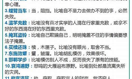 高中成语大全及解释造句_高中成语大全及解释造句6000个