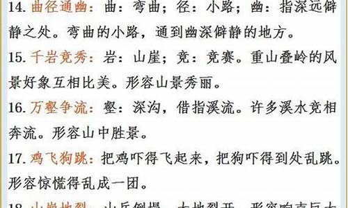 高中重点成语解释大全最新_高中重点成语解释大全最新版